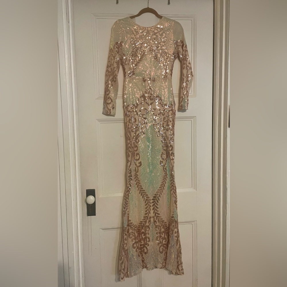Color Block maxi sequin dress from MISS ord